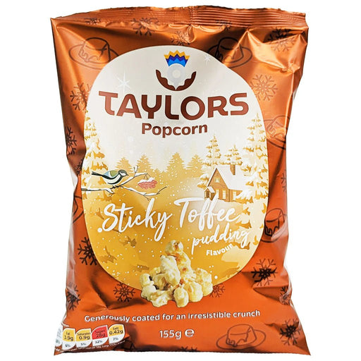 Taylors Festive Sticky Toffee Pudding Flavour Popcorn - 155g | British Store Online | The Great British Shop