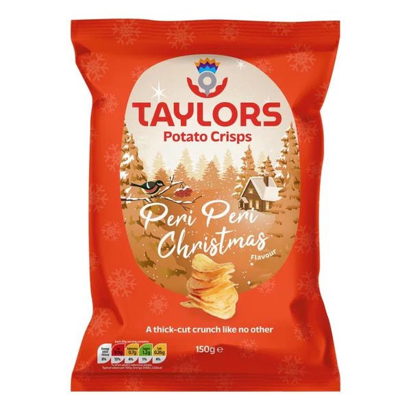 Taylors Peri Peri Christmas Crisps - 150g imported British grocery product available in Canada