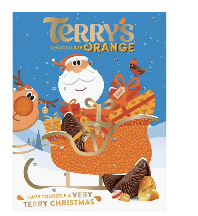 Terry's Chocolate Orange Advent Calendar - 106g imported British grocery product available in Canada