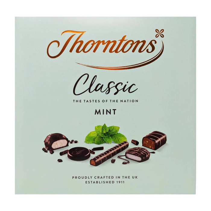 Thorntons Chocolate Mint Collection - 233g imported British grocery product available in Canada