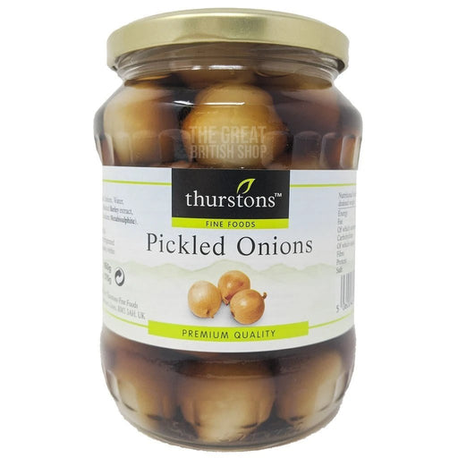 Thurstons Pickled Onions - 650g imported British grocery product available in Canada