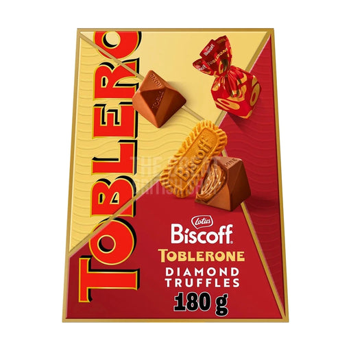 Toblerone Biscoff Truffles - 180g imported British grocery product available in Canada