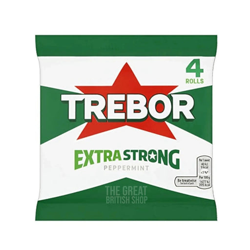 Trebor Extra Strong Peppermint - 4 pack imported British grocery product available in Canada