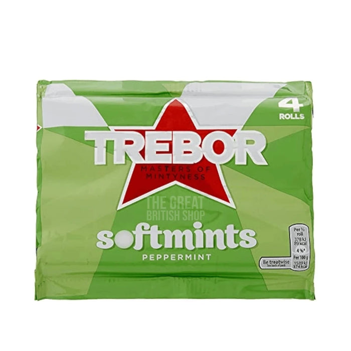 Trebor Soft Mints - 4 pack imported British grocery product available in Canada