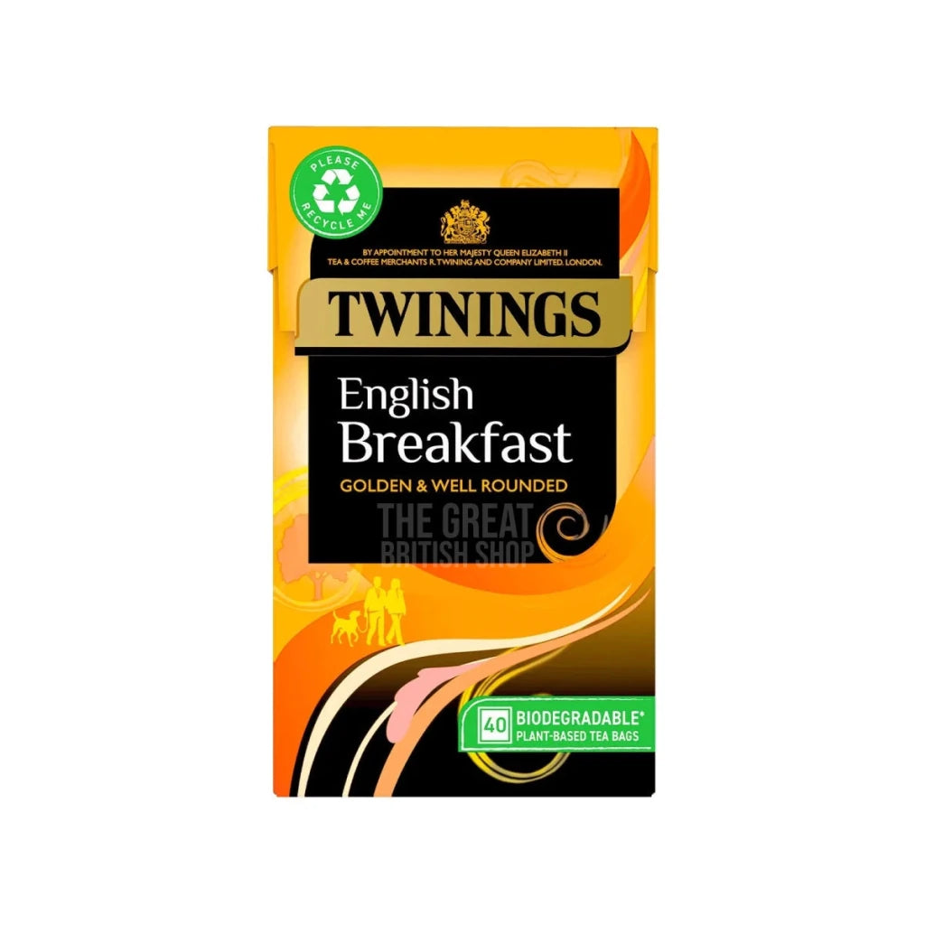 Twinings Tea English Breakfast - 40 Tea Bags | Buy British
