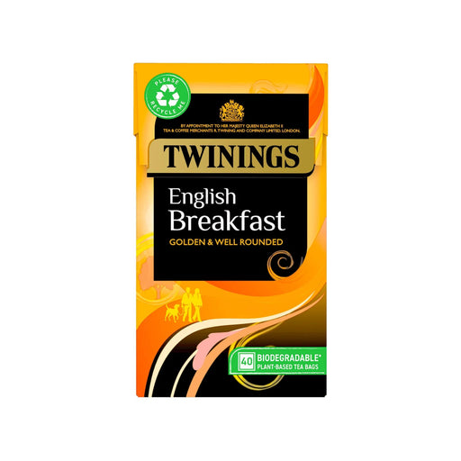 Twinings Tea English Breakfast - 40 Tea Bags | British Store Online | The Great British Shop