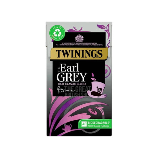 Twinings The Earl Grey - 40 Tea Bags imported British grocery product available in Canada