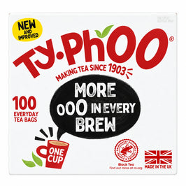 Typhoo One Cup - 100 Bags, front view of the product packaging