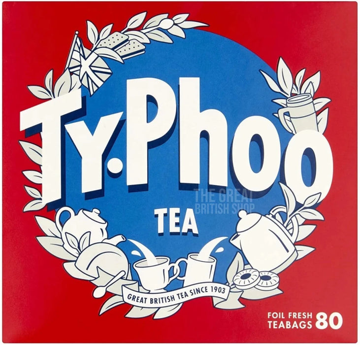 Typhoo Tea - 80 Tea Bags imported British grocery product available in Canada