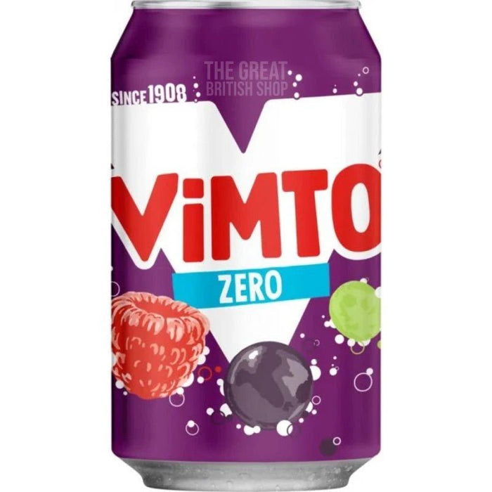 Vimto Cans Sugar Free - 330ml imported British grocery product available in Canada