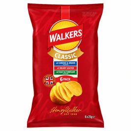 Walkers Crisps Variety Bag - 6 Pack, front view of the product packaging