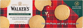 Walker's Gluten Free Shortbread Rounds 140g: front of pack showing round biscuits on tartan background.