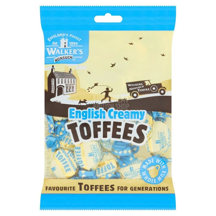 Walker's Nonsuch English Creamy Toffee - 150g imported British grocery product available in Canada