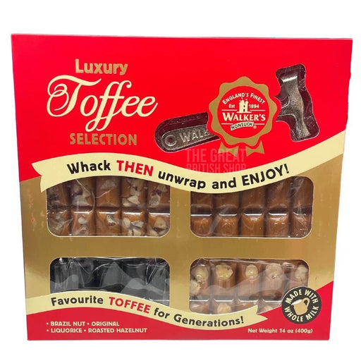 Walker's Nonsuch Luxury Toffee Selection With Hammer - 400g imported British grocery product available in Canada