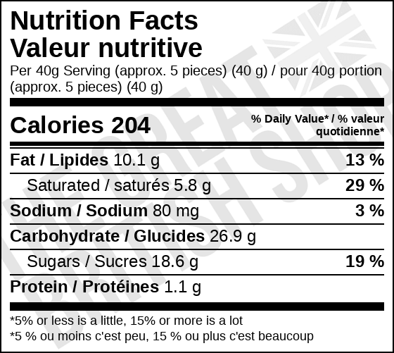 Walker's Nonsuch Nutty Brazil Toffees - 150g imported British grocery product available in Canada
