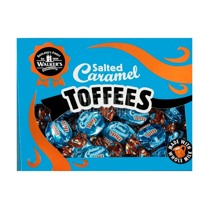 Walker's Nonsuch Salted Caramel Toffees Gift Box - 350g imported British grocery product available in Canada
