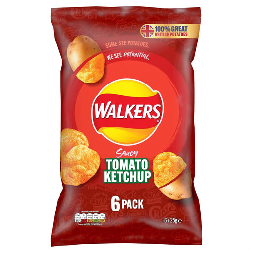 Walkers Saucy Tomato Ketchup - 6 Pack | British Store Online | The Great British Shop