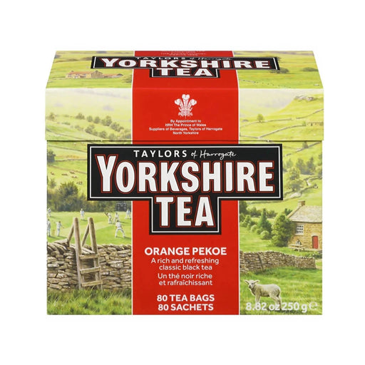 Yorkshire Tea - 80 Tea Bags imported British grocery product available in Canada