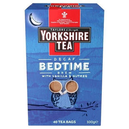 Yorkshire Tea Bedtime Brew 40 Teabags: front of the blue box showing two owls on a branch.