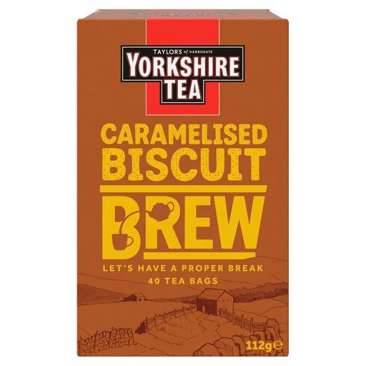Yorkshire Tea Caramelised Biscuit Brew - 40 Teabags | British Store Online | The Great British Shop