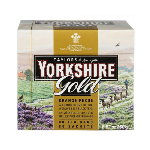 Yorkshire Tea Gold - 80 Tea Bags imported British grocery product available in Canada
