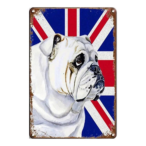 British Bulldog Metal Tin Sign | British Store Online | The Great British Shop