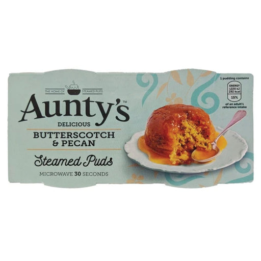 Aunty's Butterscotch & Pecan Pudding - 200g | British Store Online | The Great British Shop