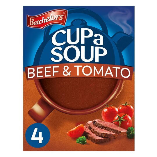 Batchelors Cup A Soup Beef & Tomato - 4 Pack 88g | British Store Online | The Great British Shop
