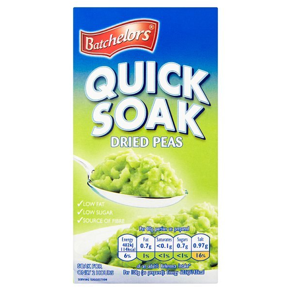 Batchelors Quick Soak Peas - 250g | British Store Online | The Great British Shop