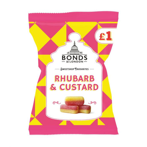 Bonds Rhubarb & Custard - 150g | British Store Online | The Great British Shop