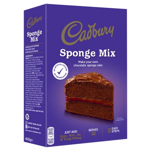 Cadbury Chocolate Sponge Mix - 400g | British Store Online | The Great British Shop