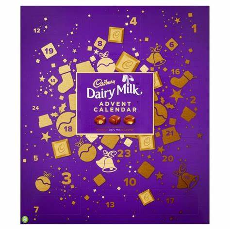 Cadbury Dairy Milk Advent Calendar with Chunks - 258g | British Store Online | The Great British Shop