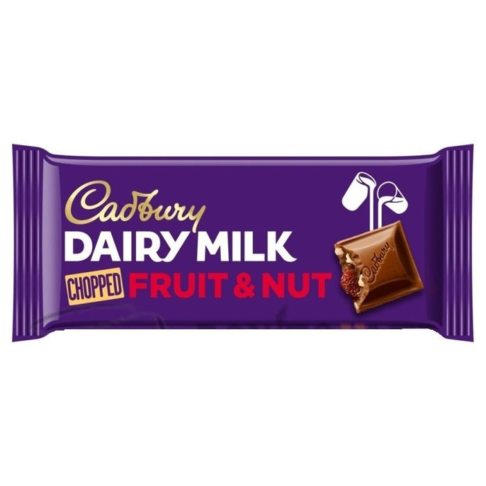 Cadbury Dairy Milk Chopped Fruit and Nut - 95g | British Store Online | The Great British Shop