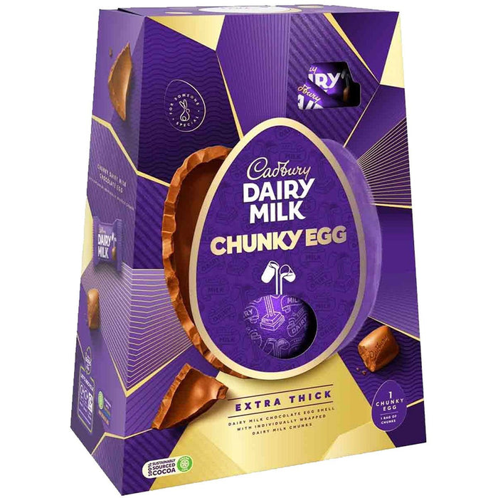 Cadbury Dairy Milk Chunky Egg - 400g | British Store Online | The Great British Shop