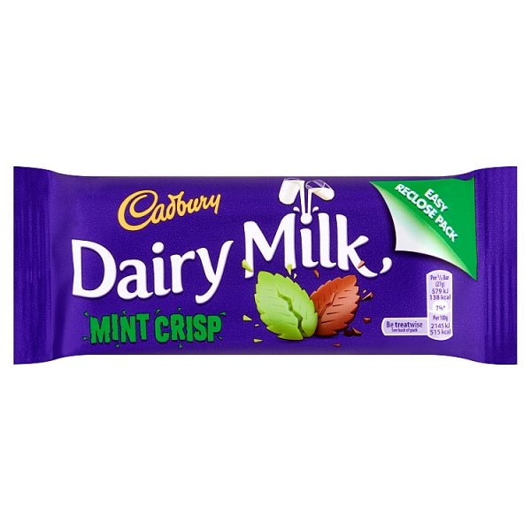 Cadbury Dairy Milk Mint Crisp - 54g | British Store Online | The Great British Shop