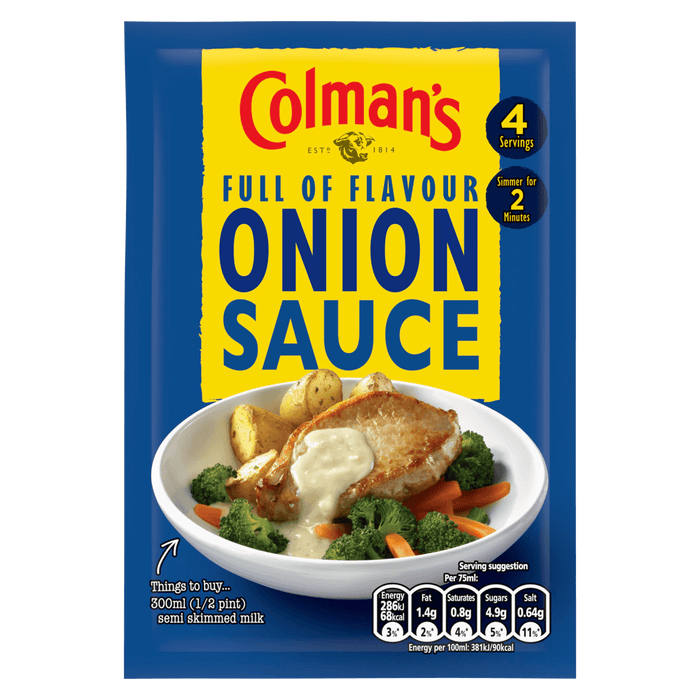 Colmans Onion Sauce Mix - 40g | British Store Online | The Great British Shop