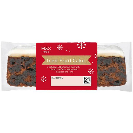 Marks & Spencer Iced Fruit Cake - 400g | British Store Online | The Great British Shop