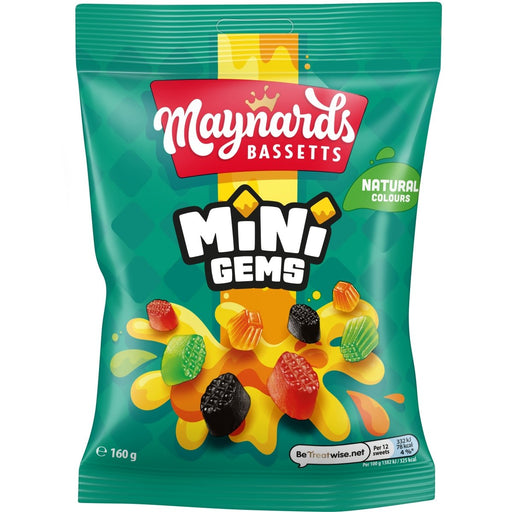 Maynards Bassetts Mini Gems - 160g | British Store Online | The Great British Shop