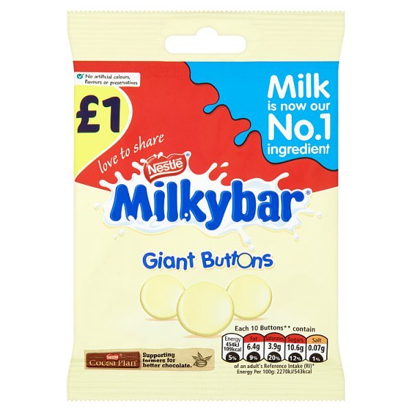 Milkybar Giant Buttons - 85g | British Store Online | The Great British Shop