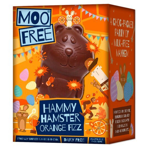 Moo Free Vegan Orange Hammy Hamster Easter Egg - 80g | British Store Online | The Great British Shop
