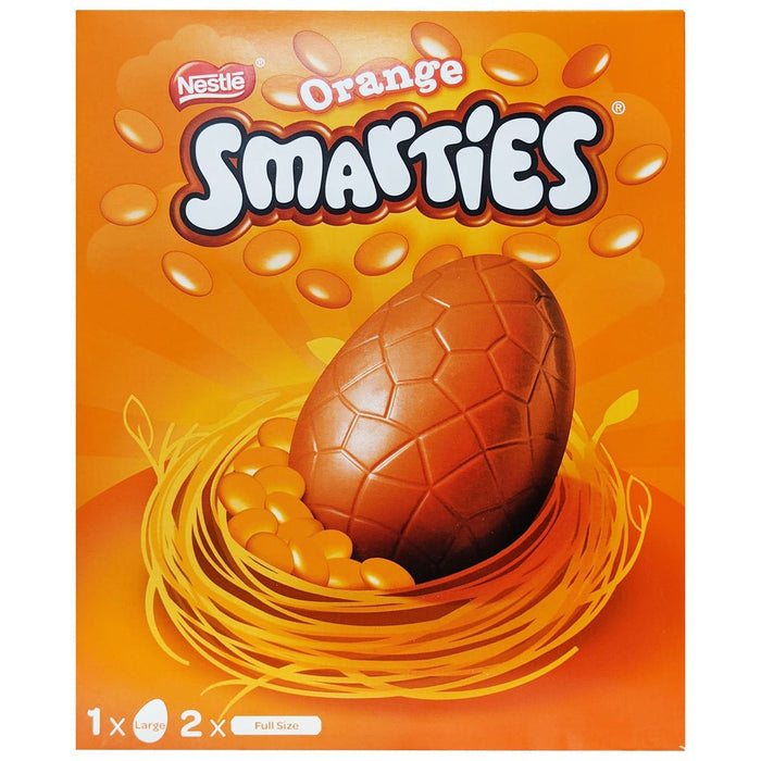 Nestle Smarties Orange Large Easter Egg - 226g | British Store Online | The Great British Shop