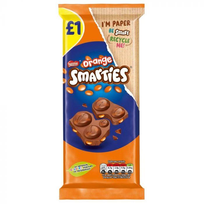 Nestle Smarties Orange Sharing Block - 90g | British Store Online | The Great British Shop