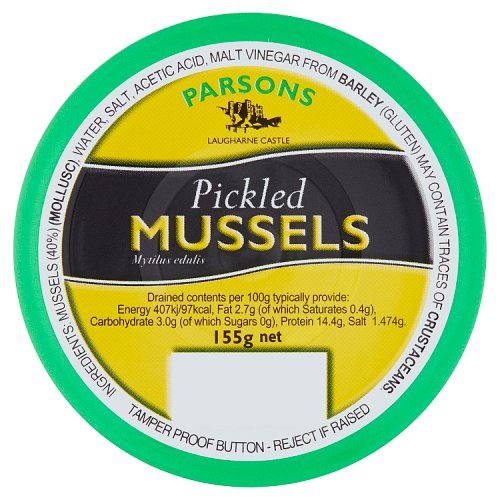 Parsons Pickled Mussels - 155g | British Store Online | The Great British Shop