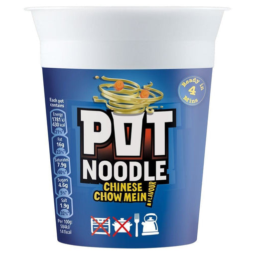 Pot Noodle Chinese Chow Mein - 89g | British Store Online | The Great British Shop