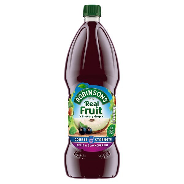 Robinsons Double Concentrate Apple & Blackcurrant - 1.75ltr | British Store Online | The Great British Shop