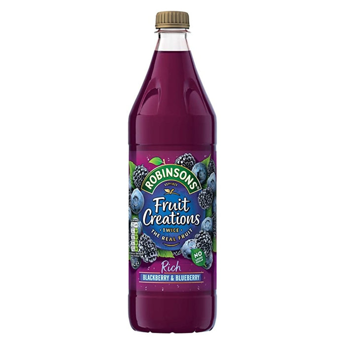 Robinsons Fruit Creations Blackberry & Blueberry - 1L | British Store Online | The Great British Shop