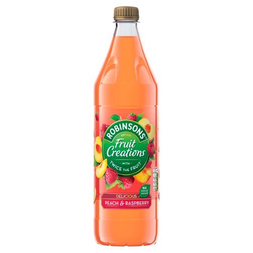 Robinsons Fruit Creations Peach & Raspberry - 1ltr | British Store Online | The Great British Shop