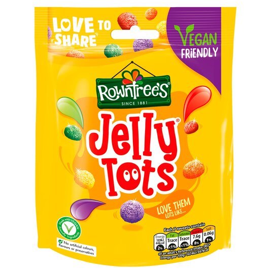 Rowntrees Jelly Tots Pouch - 150g | British Store Online | The Great British Shop