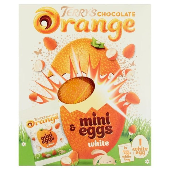 Terry's Chocolate Orange White Egg With Mini Eggs - 230G | British Store Online | The Great British Shop