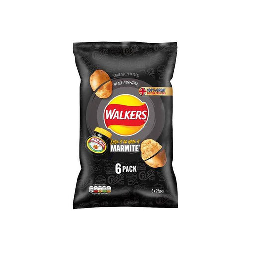 Walkers Marmite Crisps - 6pk | British Store Online | The Great British Shop